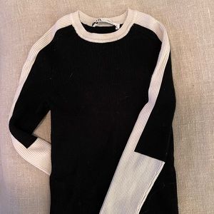 Zara Black & White Sweater